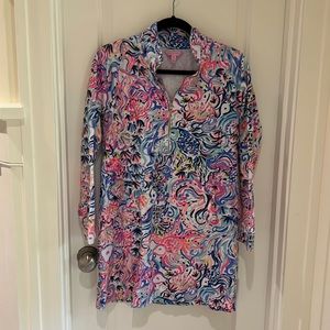 Women’s Lilly Pulitzer long sleeve dress/swim suit cover-up